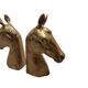 Porte-livres en laiton des années 50 en forme de têtes de cheval