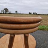 Set of 4 solid organic chairs