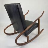 Fauteuil à bascule vintage, Tchécoslovaquie, années 1970