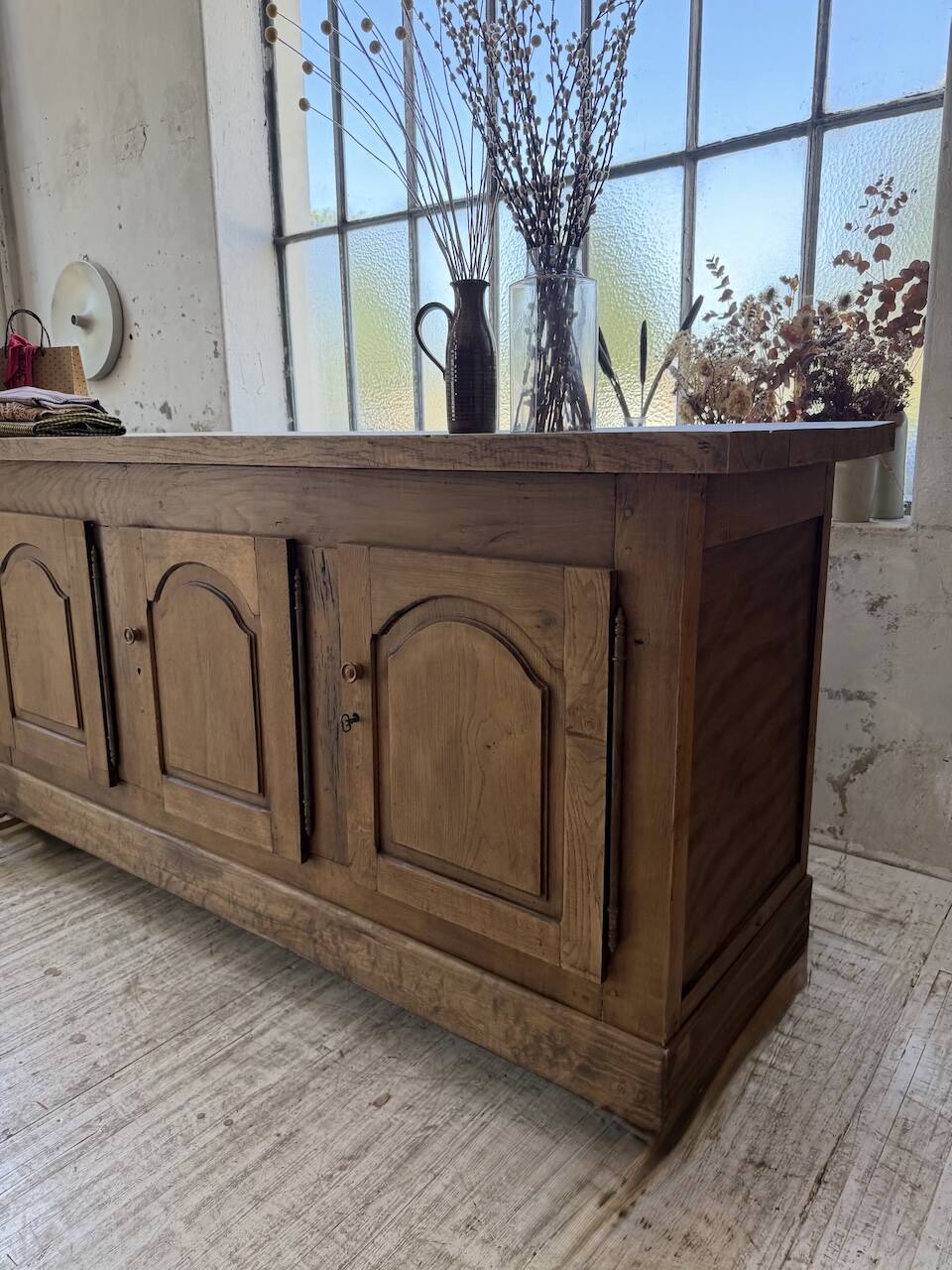 Rustic sideboard XXL 4m solid oak 1950