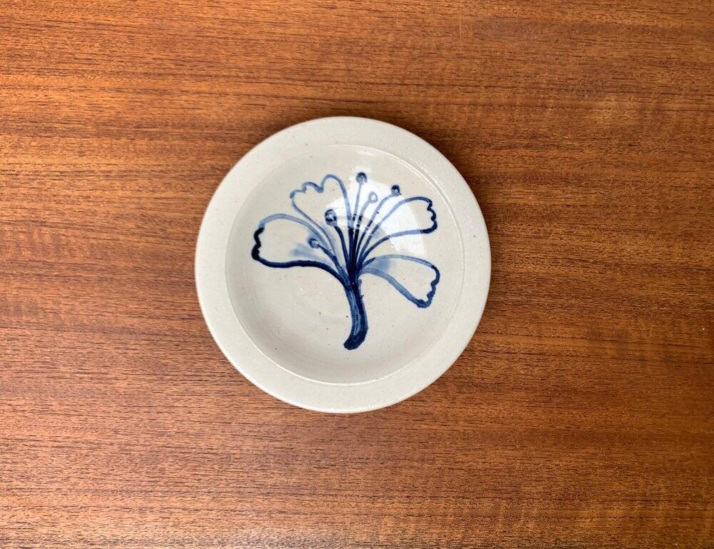 Mid-Century Studio Pottery Plate Bowl from Wallakra, Sweden, 1960s