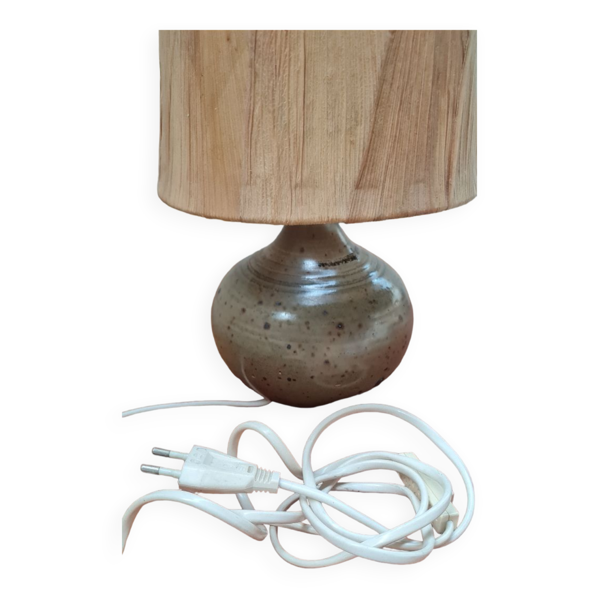 Table lamp in stoneware varnishes berengeville