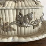 Antique Villeroy & Boch butter or sugar dish, late 19th century