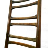 Series of 4 italian chairs with high backs vintage from the 50s