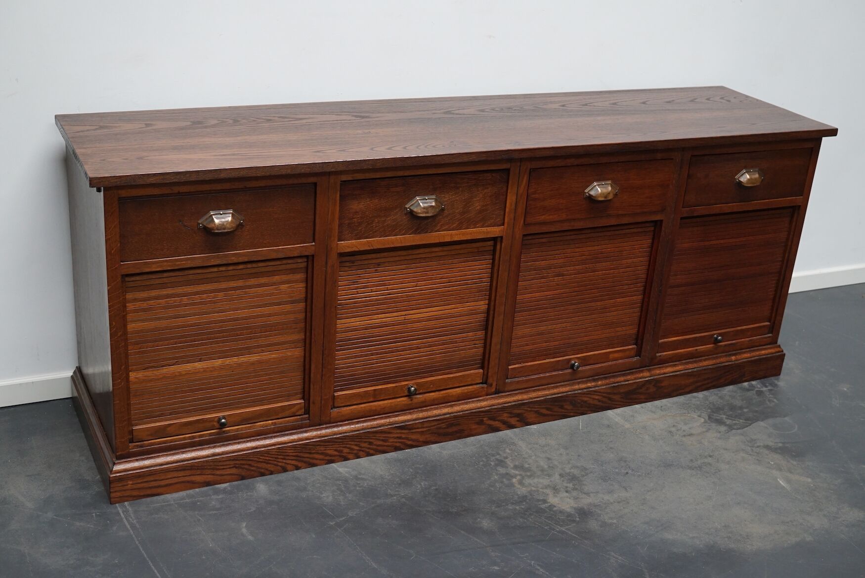 Dutch oak sideboard filing cabinet, 1930s