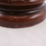 Lamp in wood and wicker