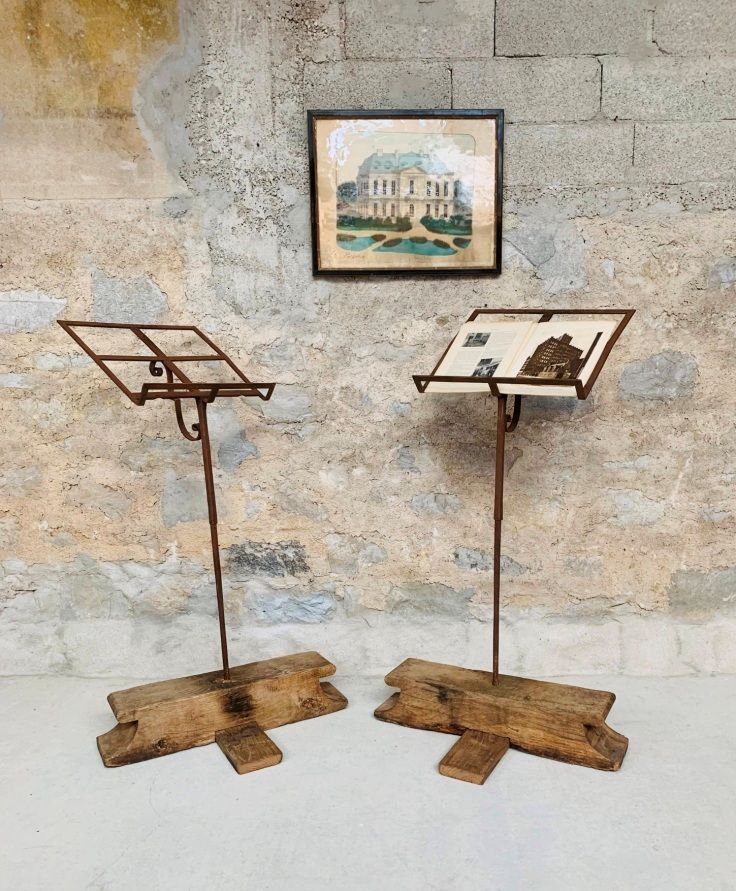 Ancient church lecterns reading pulpit 18th - 17th