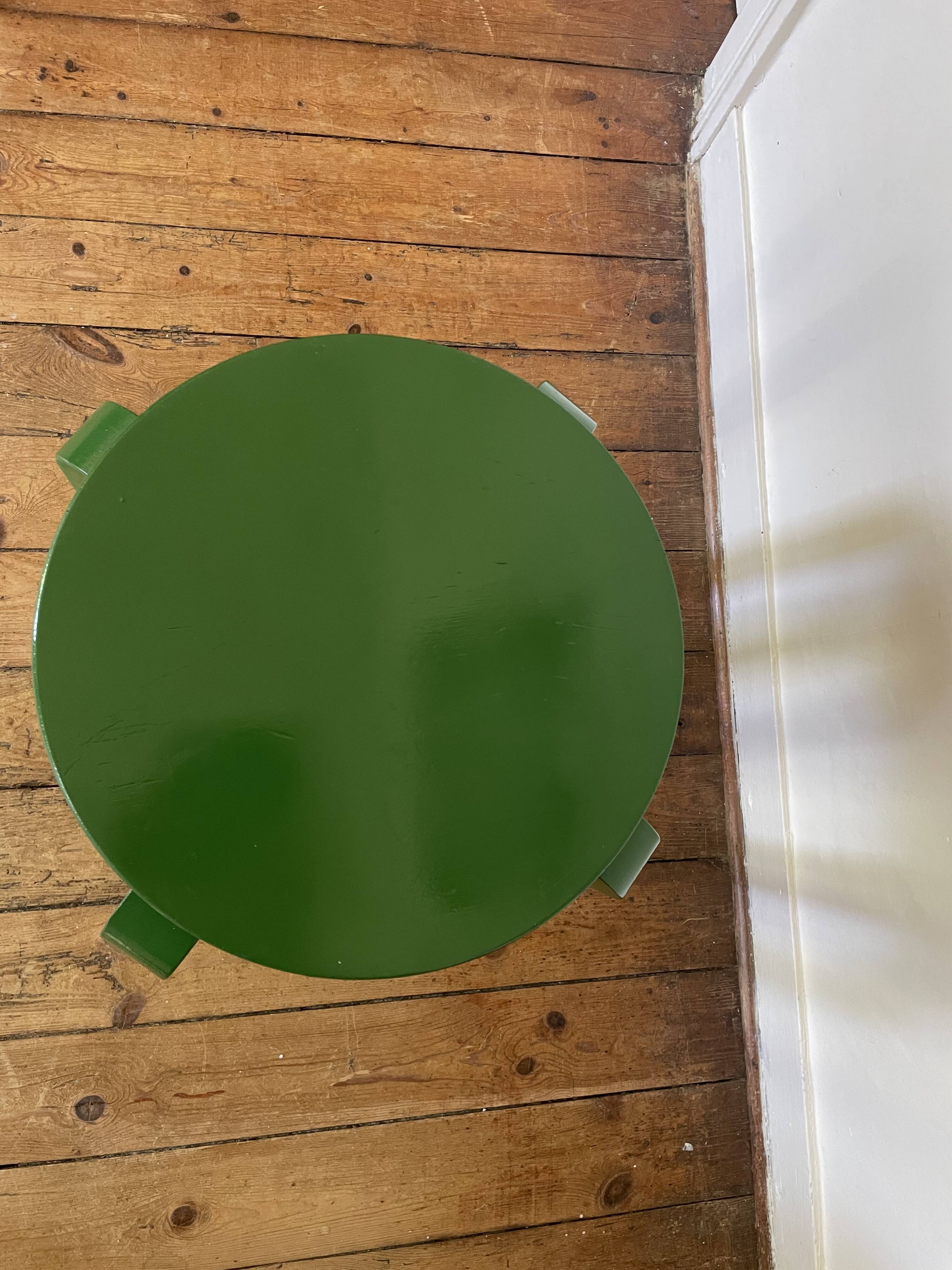 Tabouret Style Alvar Aalto vert