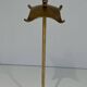 Neoclassical Brass Fire Tool Set with Arch and Ornate Balls.