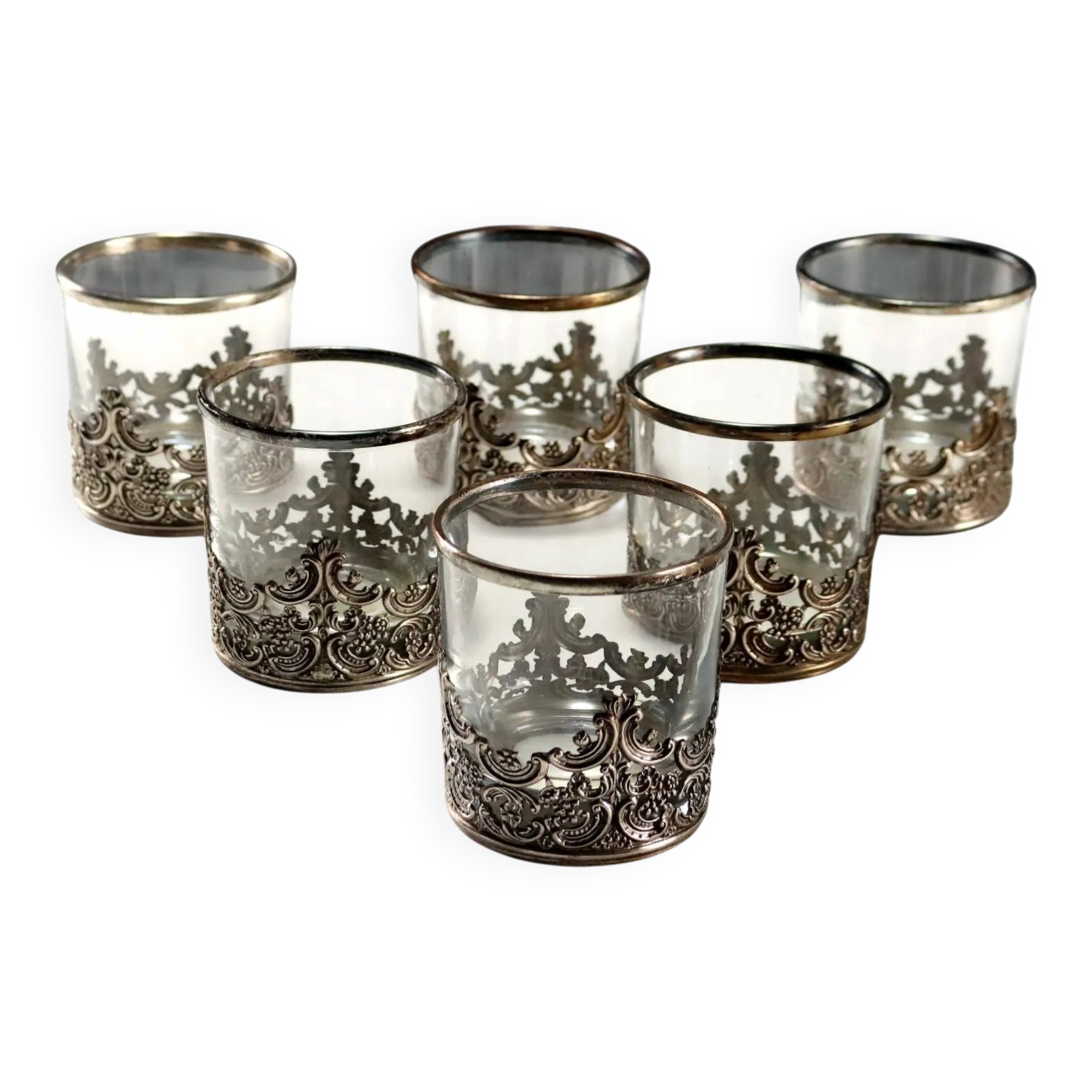 Vintage glasses, Milanese manufacture, Italy, 1960s.