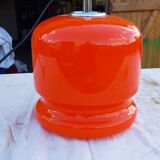 Vintage lamp of the 70s in orange opaline