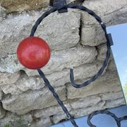 Porte-manteau miroir boule Année 60