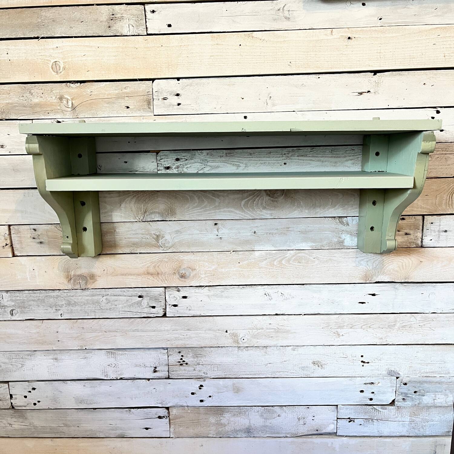 Celadon solid wood shelf