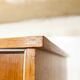 Wardrobe 1970 teak 4 doors half wardrobe half shelf 182 cm