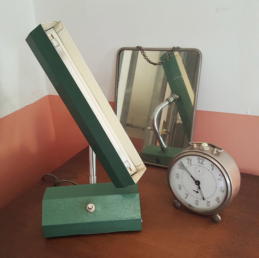 Lampe de bureau à poser industrielle, années 30 - 40