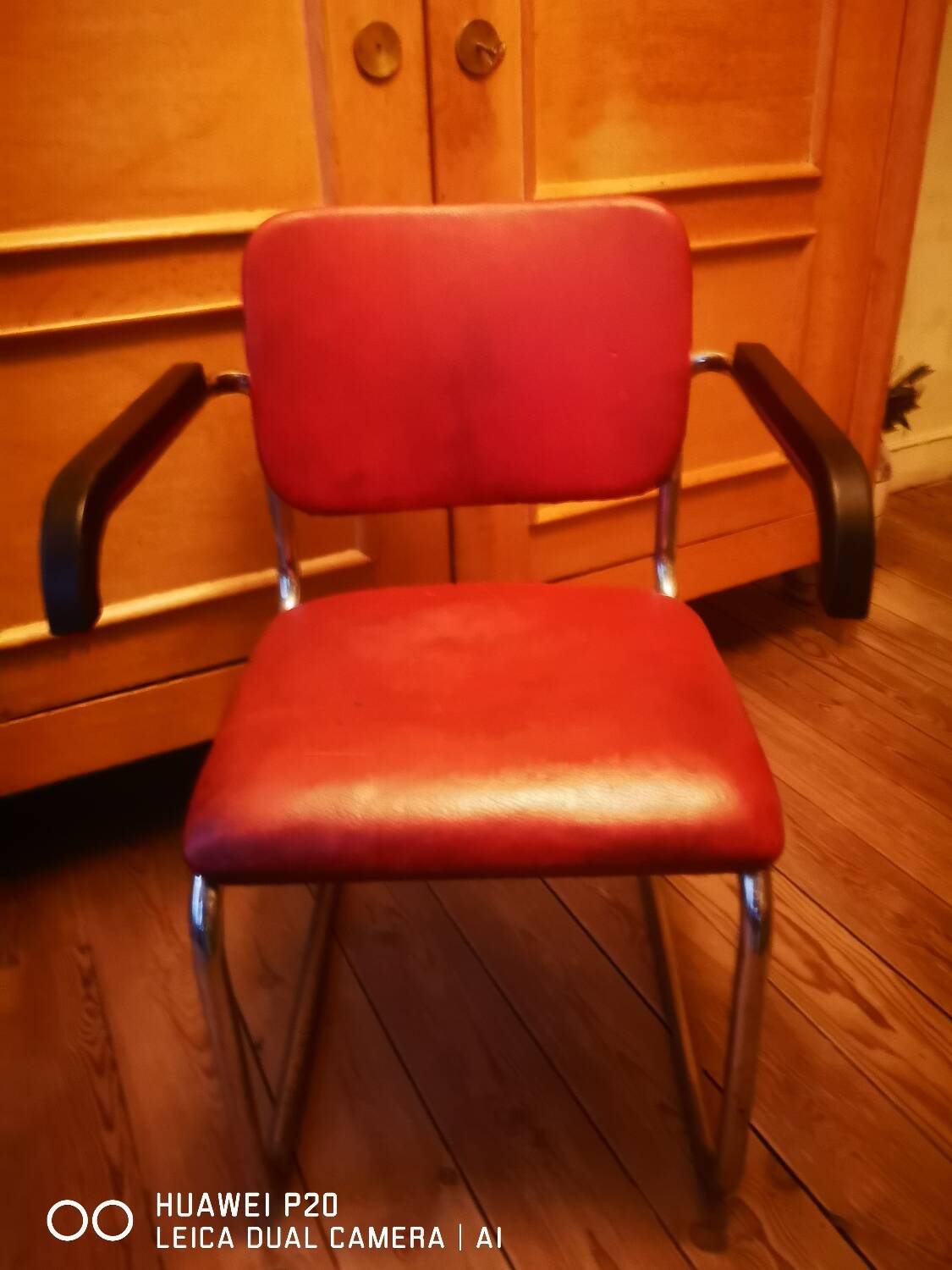 Chrome tube armchair by Marcel Breuer