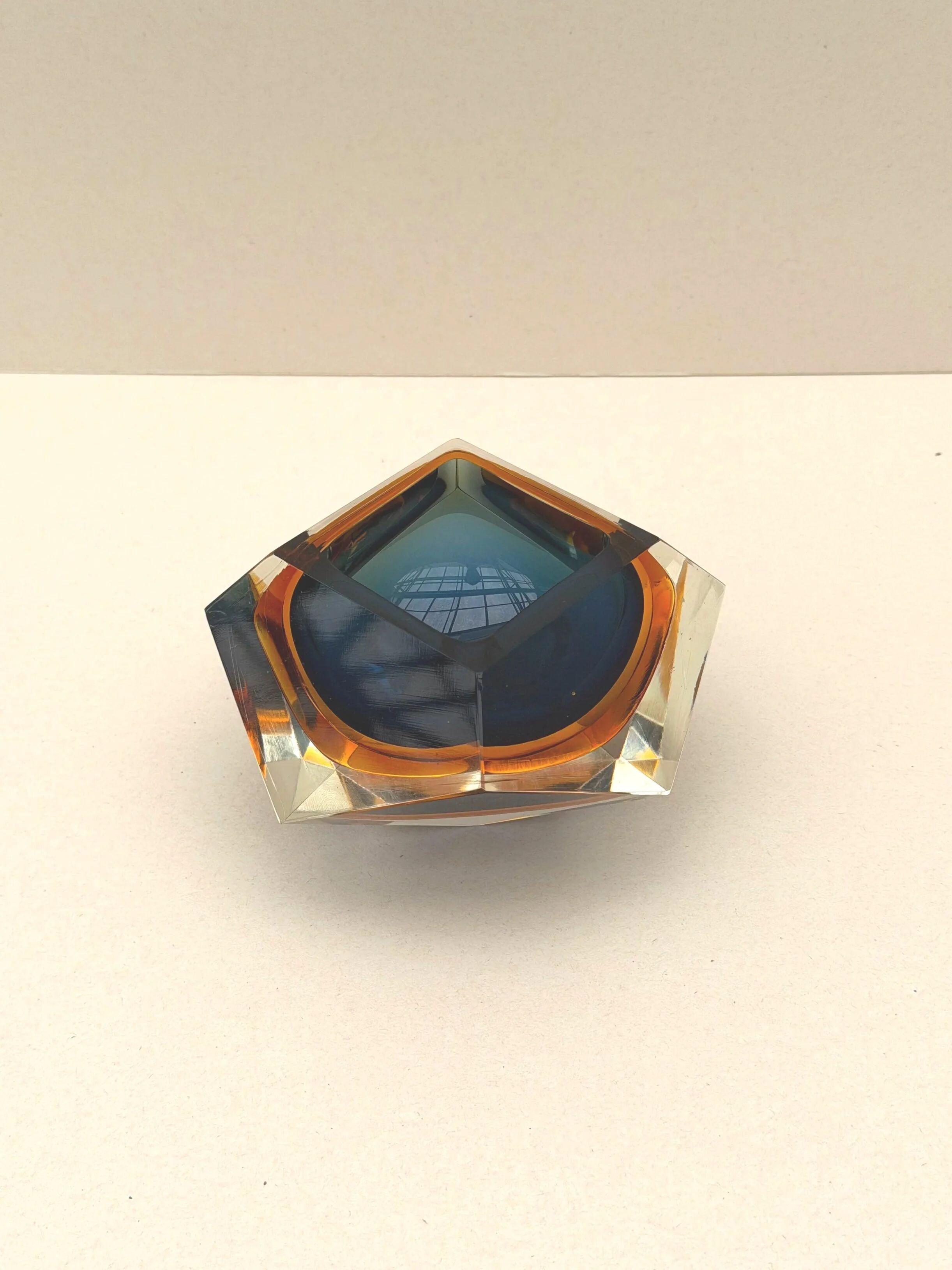 Sunk dish - Murano blown glass, Italy 1970