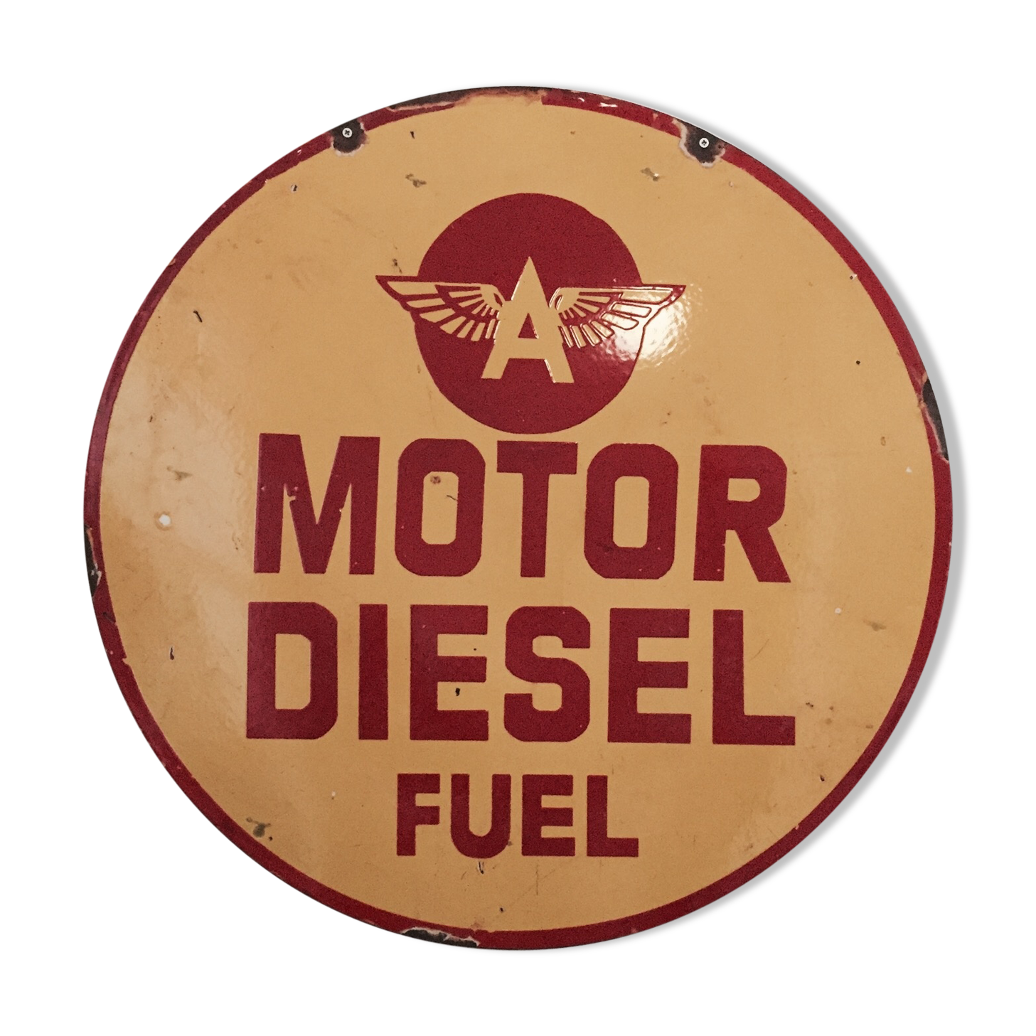 Enamelled plate Motor Diesel