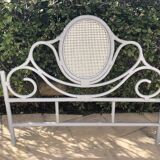 Rattan and caning headboard
