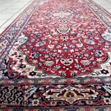 Tapis persan Kashan vintage fait main 76 cm x 179 cm, années 1960