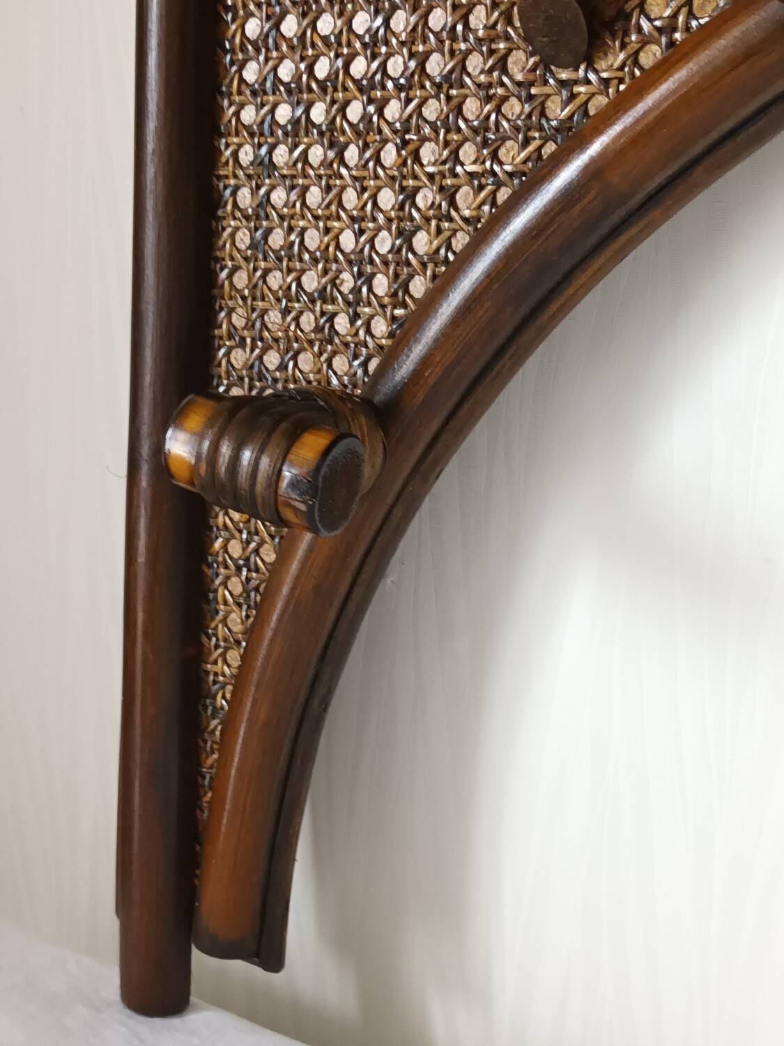 Vintage bamboo wall coat rack