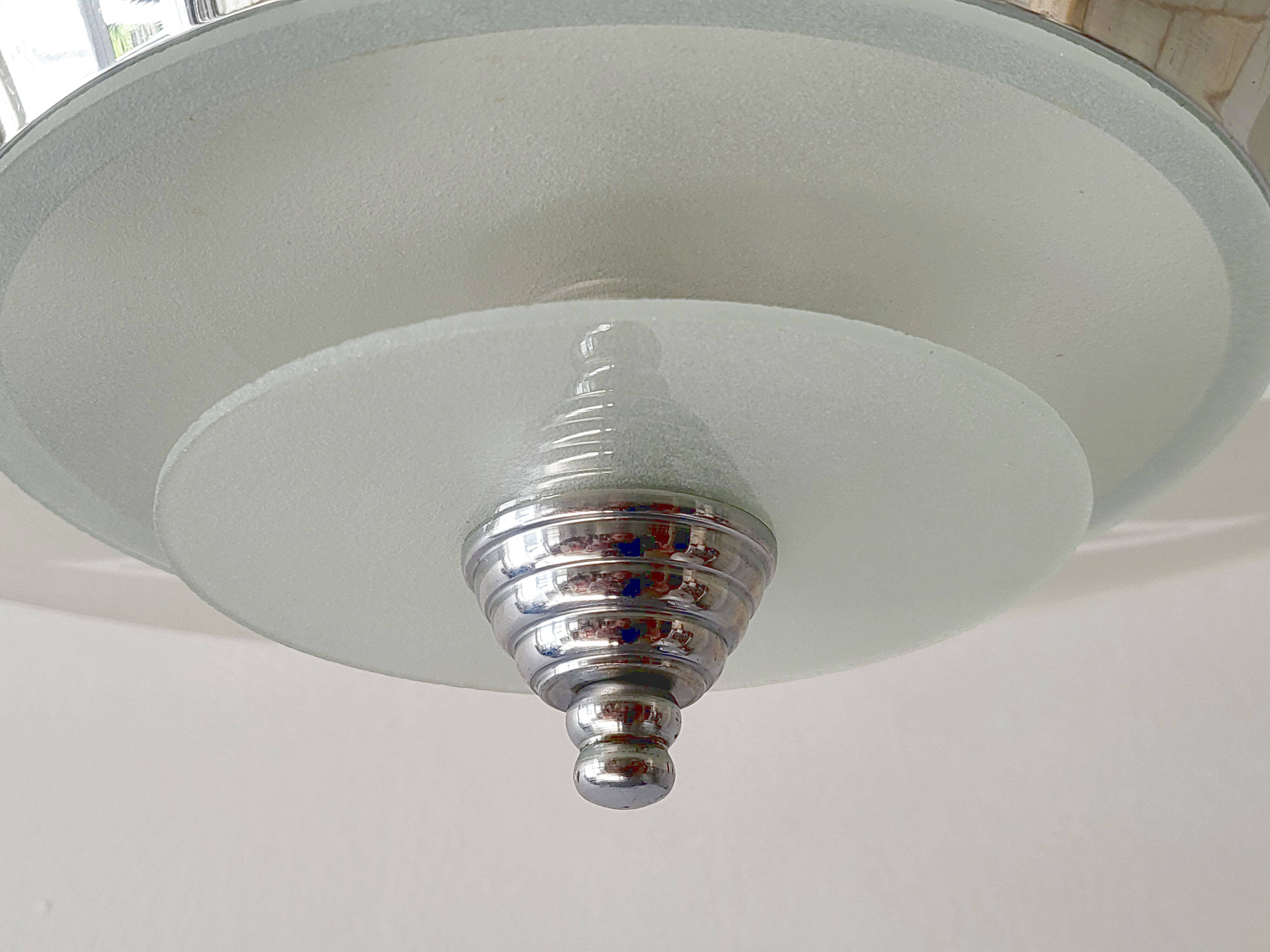 Vintage art deco pendant light