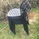 6 Reidar aluminium stackable chairs, exterior interior. 1999