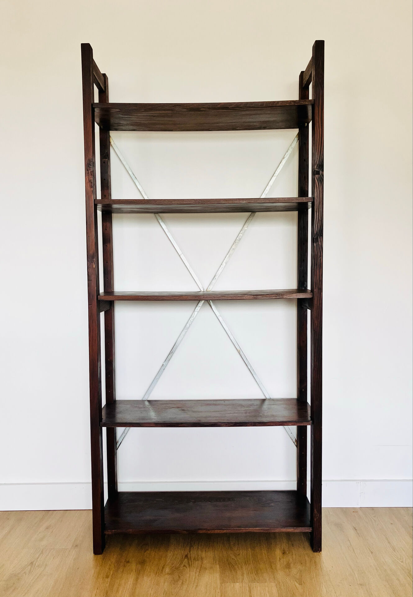 Solid wood library