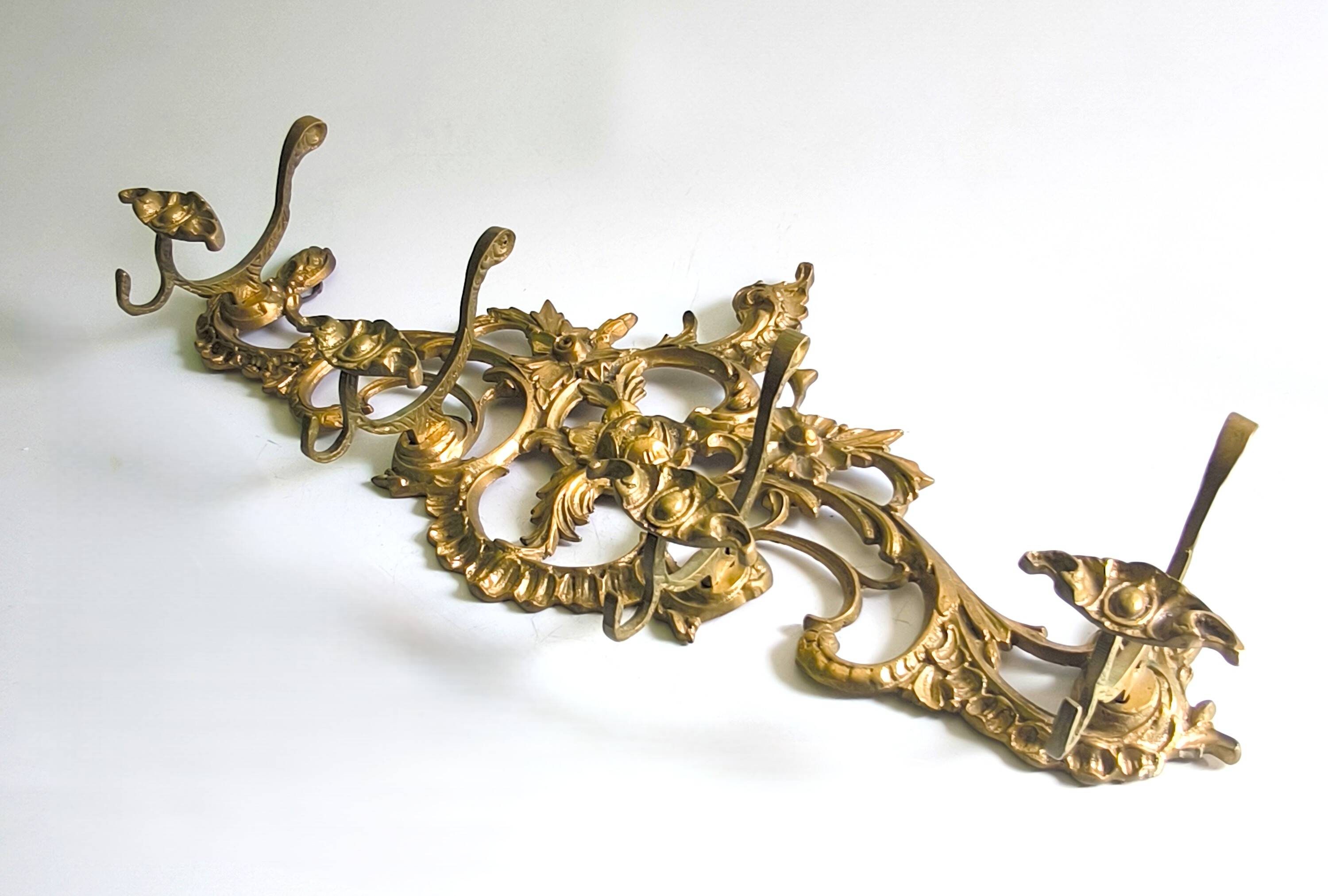 Bronze coat rack in Imperial style from the 1950s.
