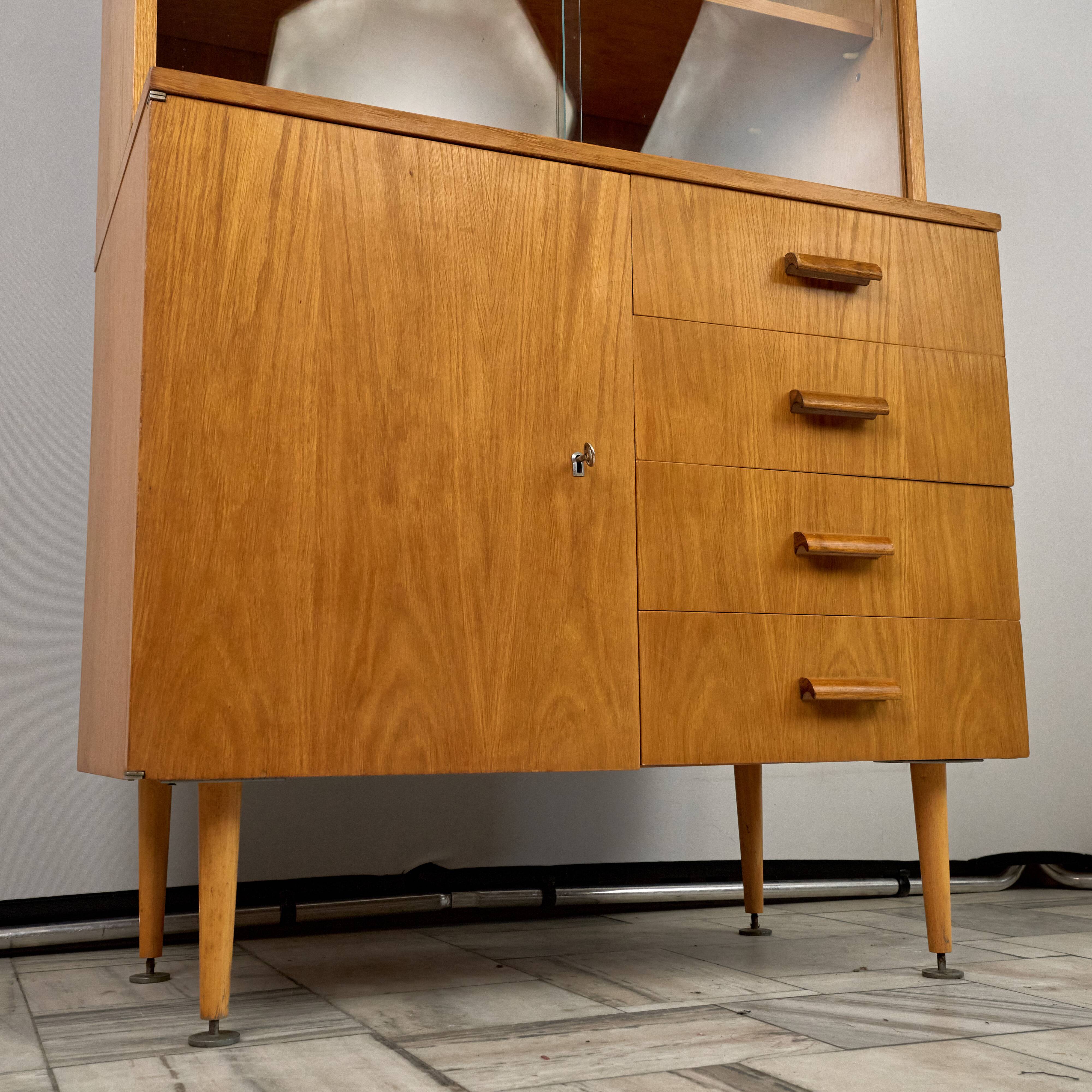 Vintage Display Cabinet, UP závody, 1960s, Czechoslovakia