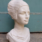 Plaster bust of a woman