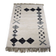 White handmade traditional wool rug 300/200cm