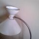 Lamppost casserole has double chalk white lacquered metal fire