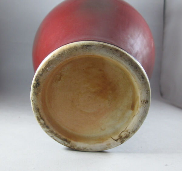 Vase rouge sang de bœuf  chinois Chine