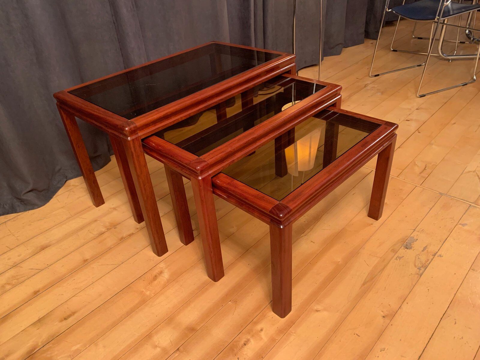 Nesting tables, Italy, 1970s, set of 3