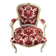 Louis XV style cabriolet armchair