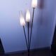 1960 brass cast iron and glass lamppost 3 heads