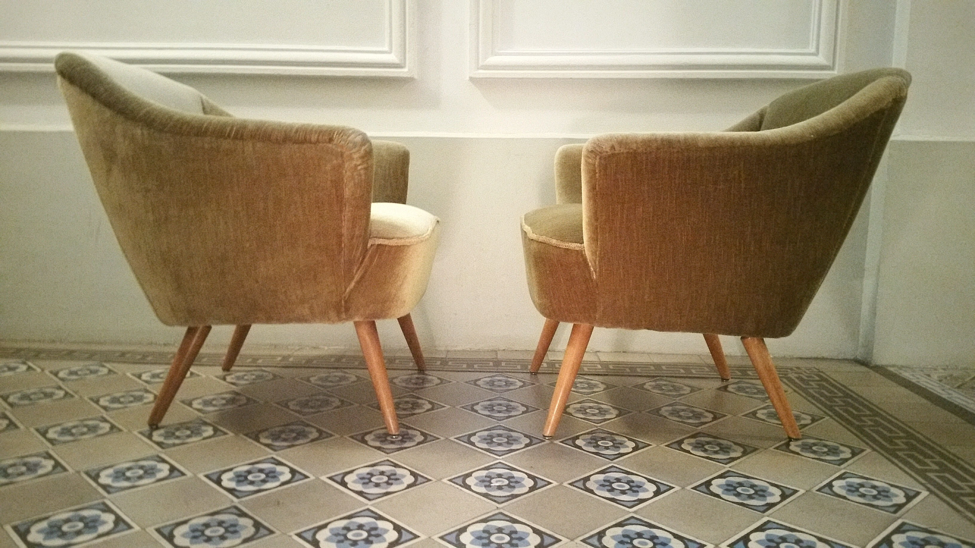 Danish Chair organic years 50/60 bronze