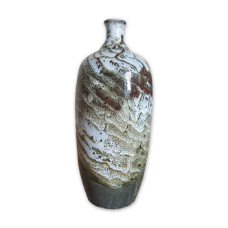 Vase soliflor en céramique signé Gérard Paturel