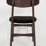 Black velvet armchair mid-century by Rajmund Halas, Poland, 1960.