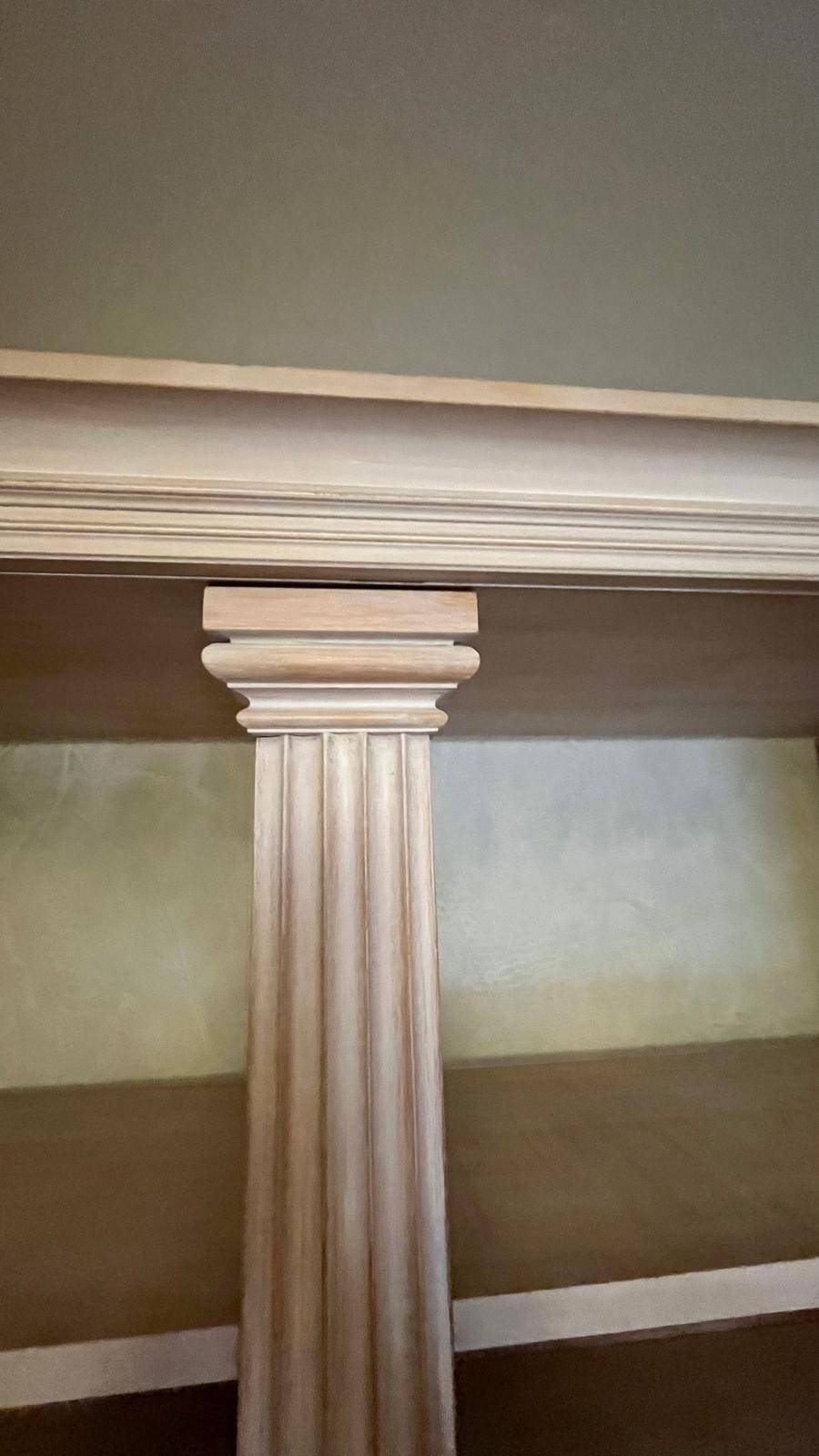 Cerused oak library - High-end