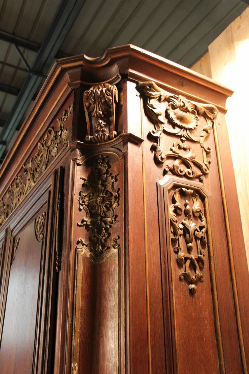 Grande Armoire XVIIIème D'Epoque Régence , Travail Parisien