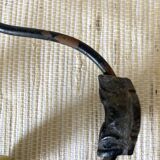 Metal and flowered ceramic coat hooks