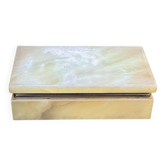 Large onyx trinket box from the 1960s, vintage Italy.