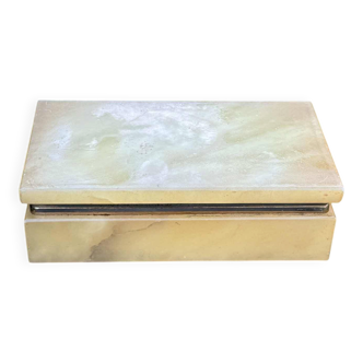 Large onyx trinket box from the 1960s, vintage Italy.