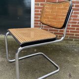 Cesca design chair b32 model in black and chrome