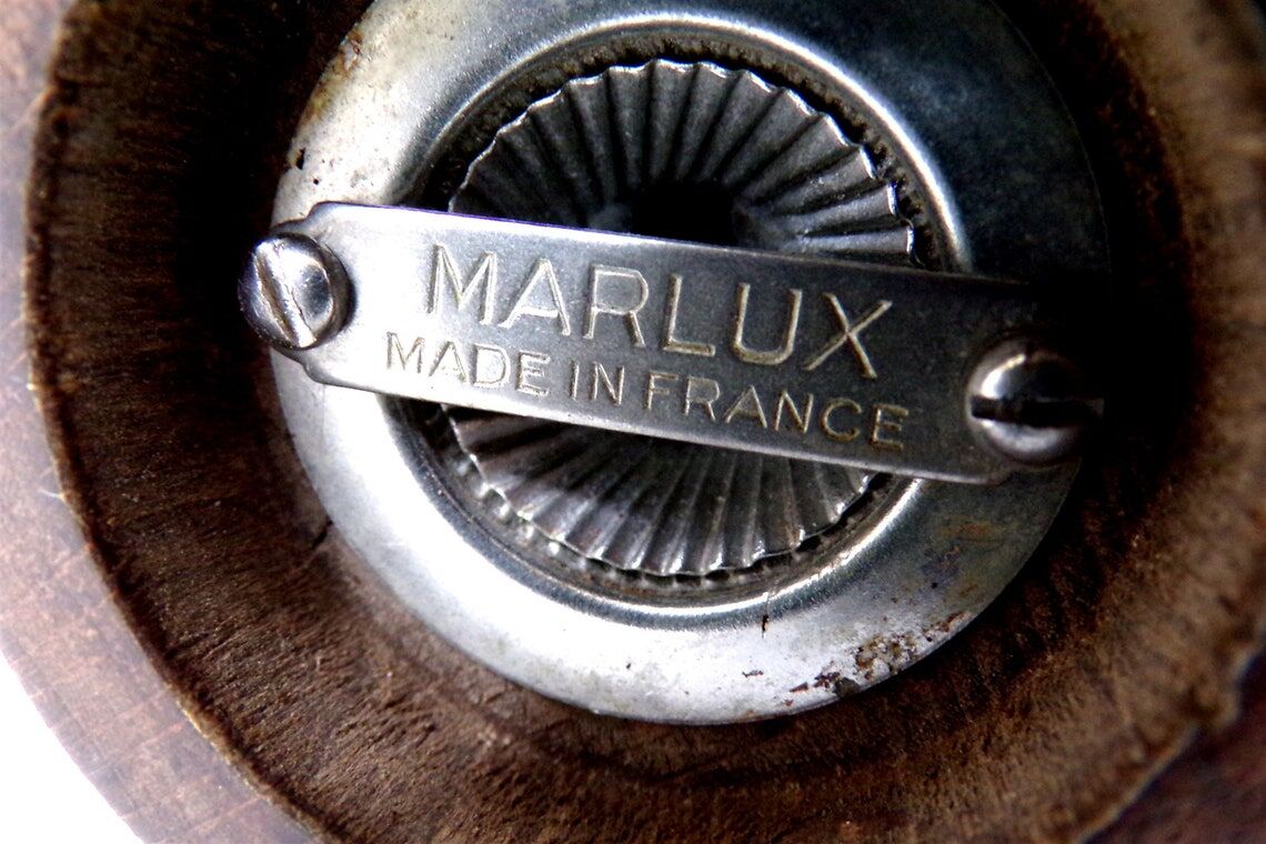 Vintage wooden pepper mill marlux brand made in France