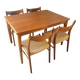 Table à manger extensible en teck par Grete Jalk pour Glostrup