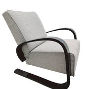 Pair of stunning Art Deco cantilever armchairs by M. Navratil, 1930s Czechoslovakia