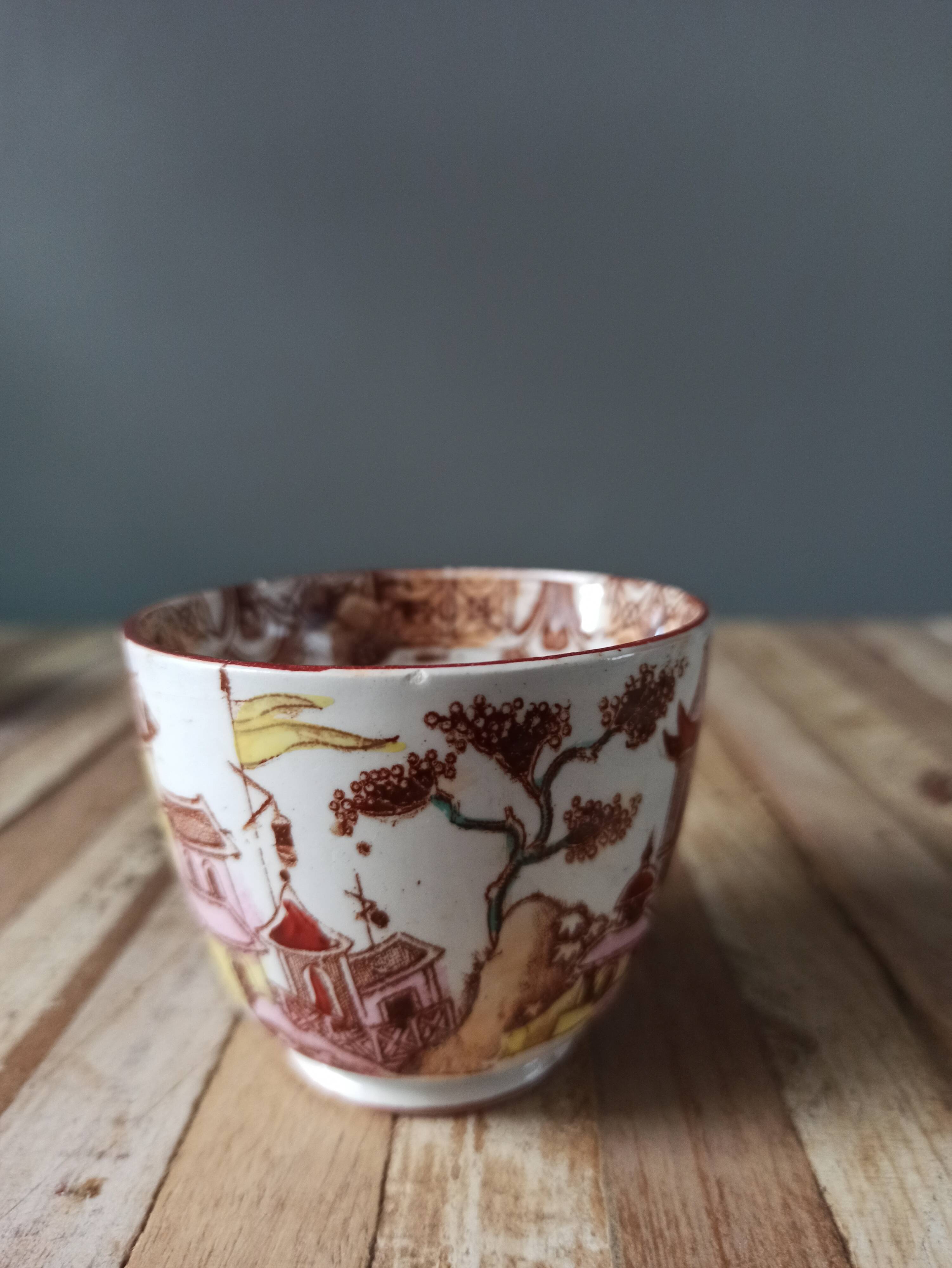 Sarreguemines porcelain cups